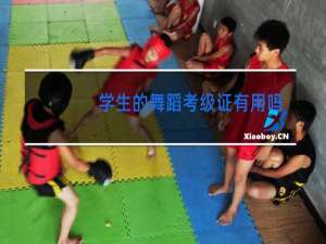 学生的舞蹈考级证有用吗