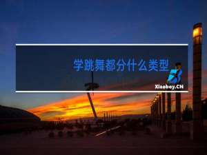 学跳舞都分什么类型