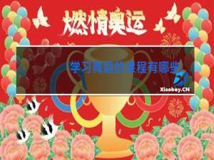 学习舞蹈的课程有哪些