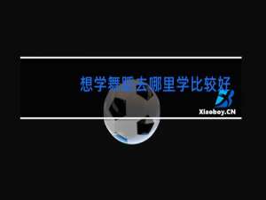 想学舞蹈去哪里学比较好义乌