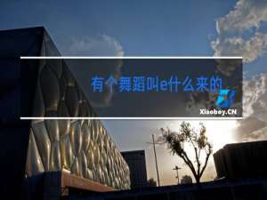 有个舞蹈叫e什么来的