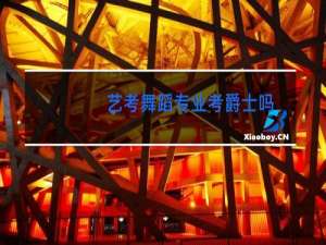 艺考舞蹈专业考爵士吗