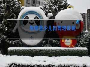 有哪些少儿街舞培训班