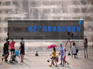 杨艺广场舞草原在哪里背面动作