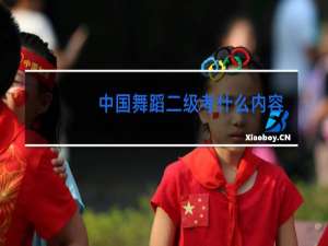 中国舞蹈二级考什么内容