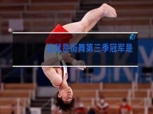 这就是街舞第三季冠军是谁
