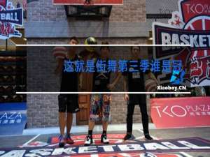 这就是街舞第三季谁是冠军导师