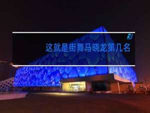 这就是街舞马晓龙第几名
