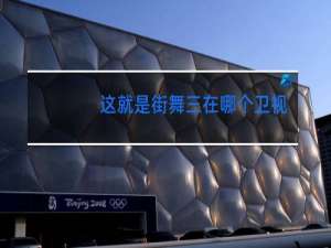 这就是街舞是在哪个卫视播出