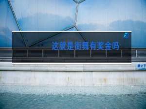 这就是街舞有奖金吗