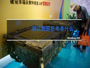 浙江舞蹈艺考考什么