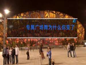 专属广场舞为什么你变了