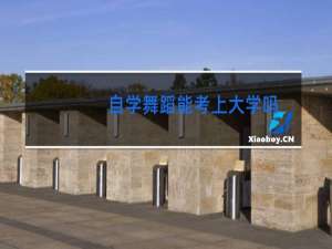 自学舞蹈能考上大学吗