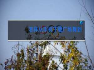 怎样从手机下载广场舞到U盘