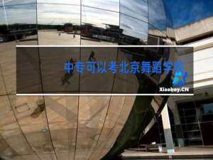 中专可以考北京舞蹈学院吗