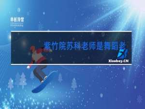 紫竹院苏科老师是舞蹈老师吗