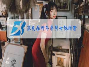 派克品牌冬季男士休闲套装