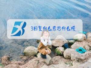 3回复什么意思什么梗