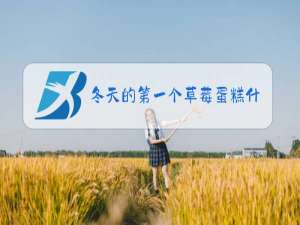 冬天的第一个草莓蛋糕什么梗