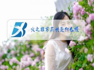 火之非常高兴是什么梗