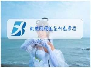 机械肠梗阻是什么意思