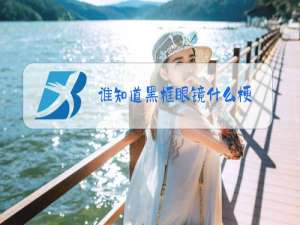 谁知道黑框眼镜什么梗