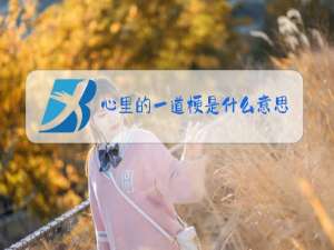 心里的一道梗是什么意思
