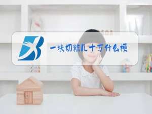 一块切糕几十万什么梗
