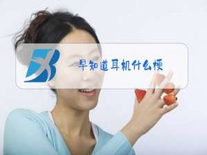 早知道耳机什么梗