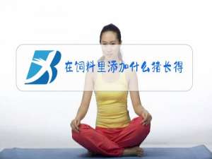 在饲料里添加什么猪长得快