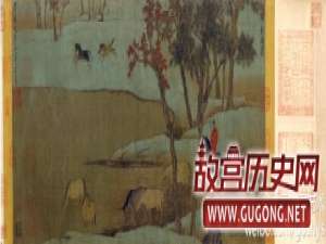 元代赵孟頫《秋郊饮马图》