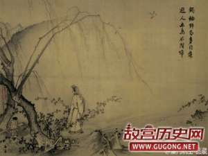 宋代马远《山径春行》