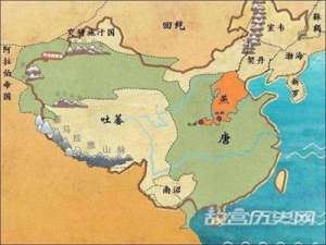 唐朝不同时期的疆域范围