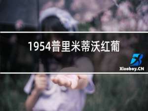 1954普里米蒂沃红葡萄酒