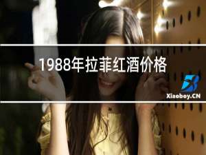 1988年拉菲红酒价格
