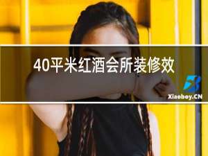 40平米红酒会所装修效果图