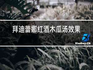 拜迪蕾娜红酒木瓜汤效果