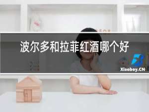 波尔多和拉菲红酒哪个好