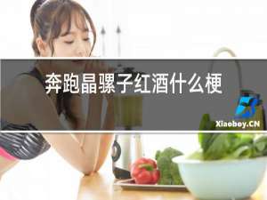 奔跑晶骡子红酒什么梗