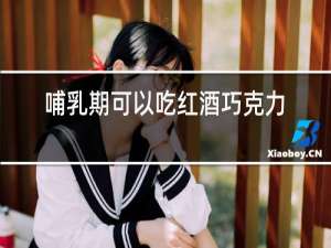 哺乳期可以吃红酒巧克力饼干吗