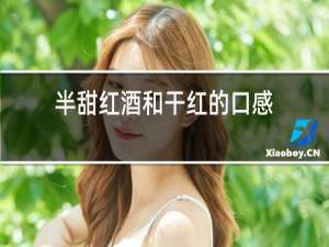 半甜红酒和干红的口感