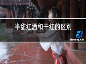 半甜红酒和干红的区别