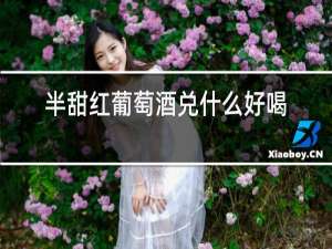 半甜红葡萄酒兑什么好喝
