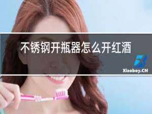 不锈钢开瓶器怎么开红酒