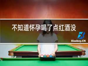 不知道怀孕喝了点红酒没事吧