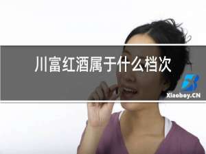川富红酒属于什么档次