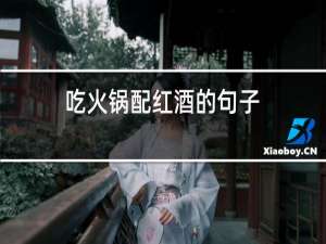 吃火锅配红酒的句子
