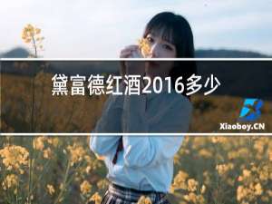 黛富德红酒2016多少钱一瓶