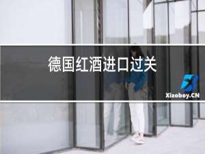 德国红酒进口过关