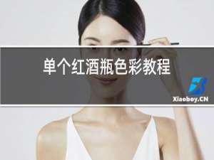 单个红酒瓶色彩教程
